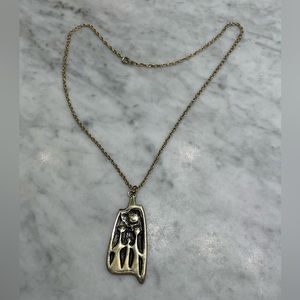 Vintage Brutalist Mid-Century Pendent and Necklace